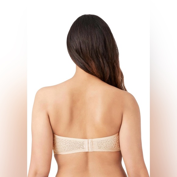 NWOT Wacoal Women's Halo Lace Strapless Bra in Cream/Tan 40DD - Picture 3 of 8